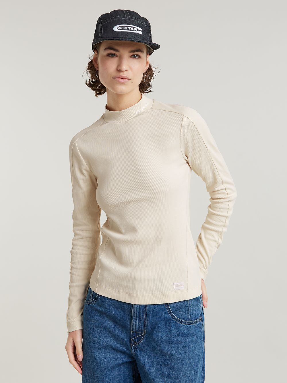 レディースウェア RUFFLOG SQUARE RG LOGO MOCK TEE WOMENs S SQUARE RG LOGO MOCK TEE BLACK – RUFFLOG