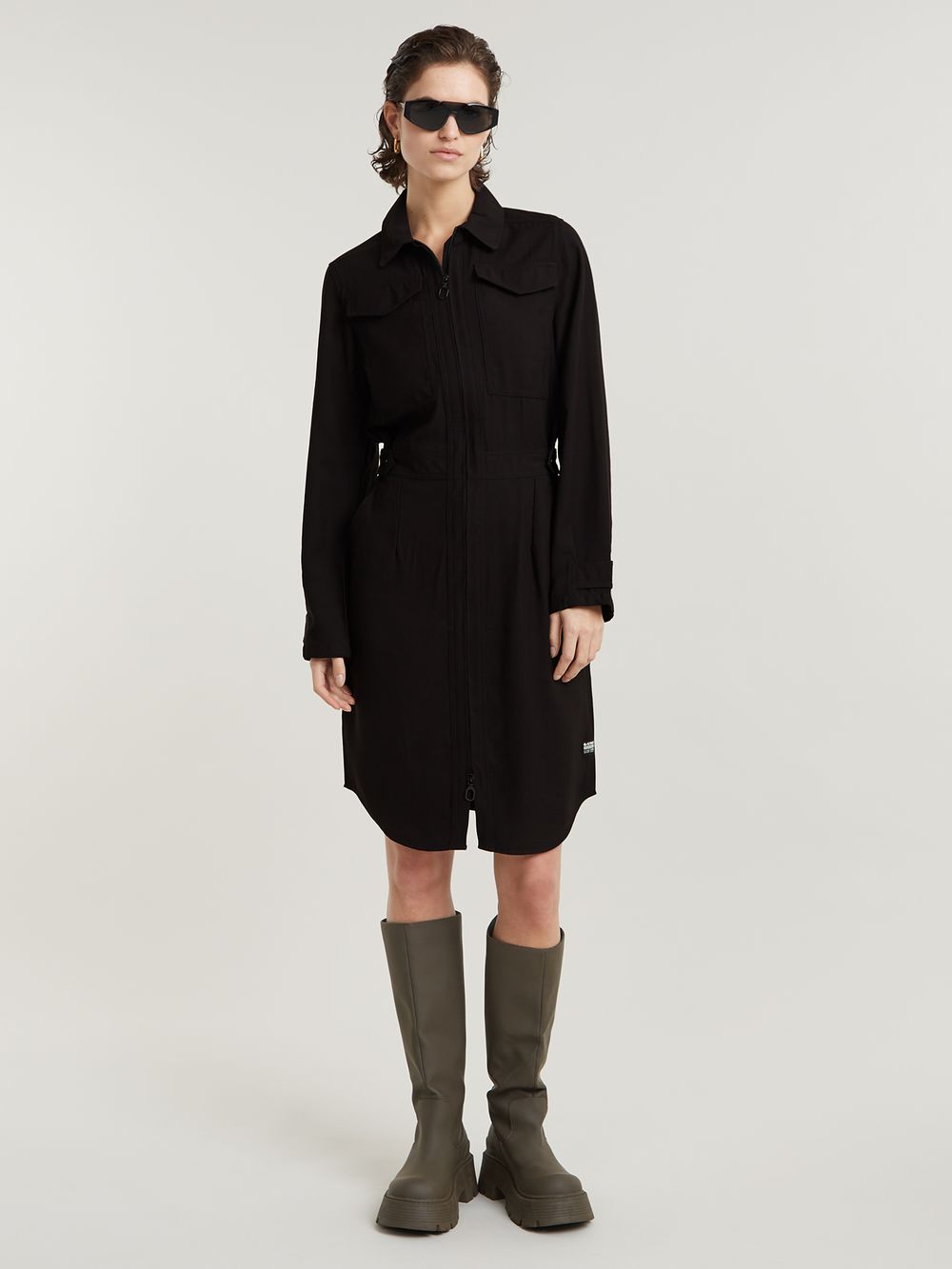 Military shirt dress 2025