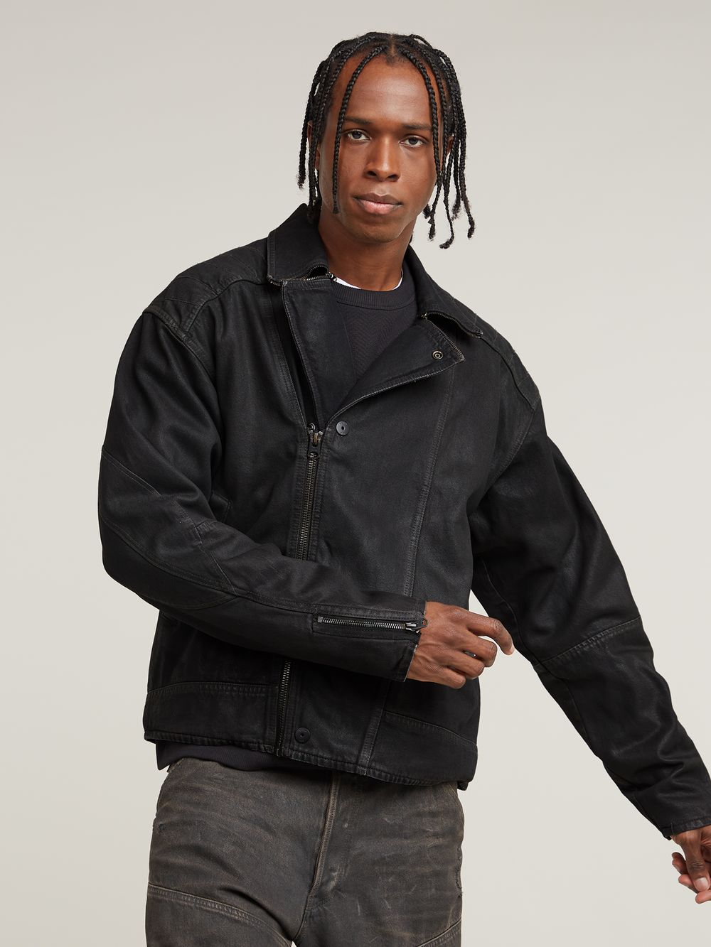 商品画像：Biker Denim Jacket | Brown | G-STAR® US 5