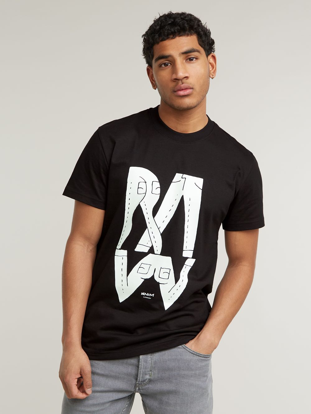 G star raw black t shirt hot sale