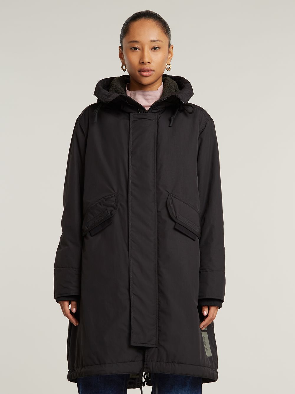 Hooded fishtail parka shop