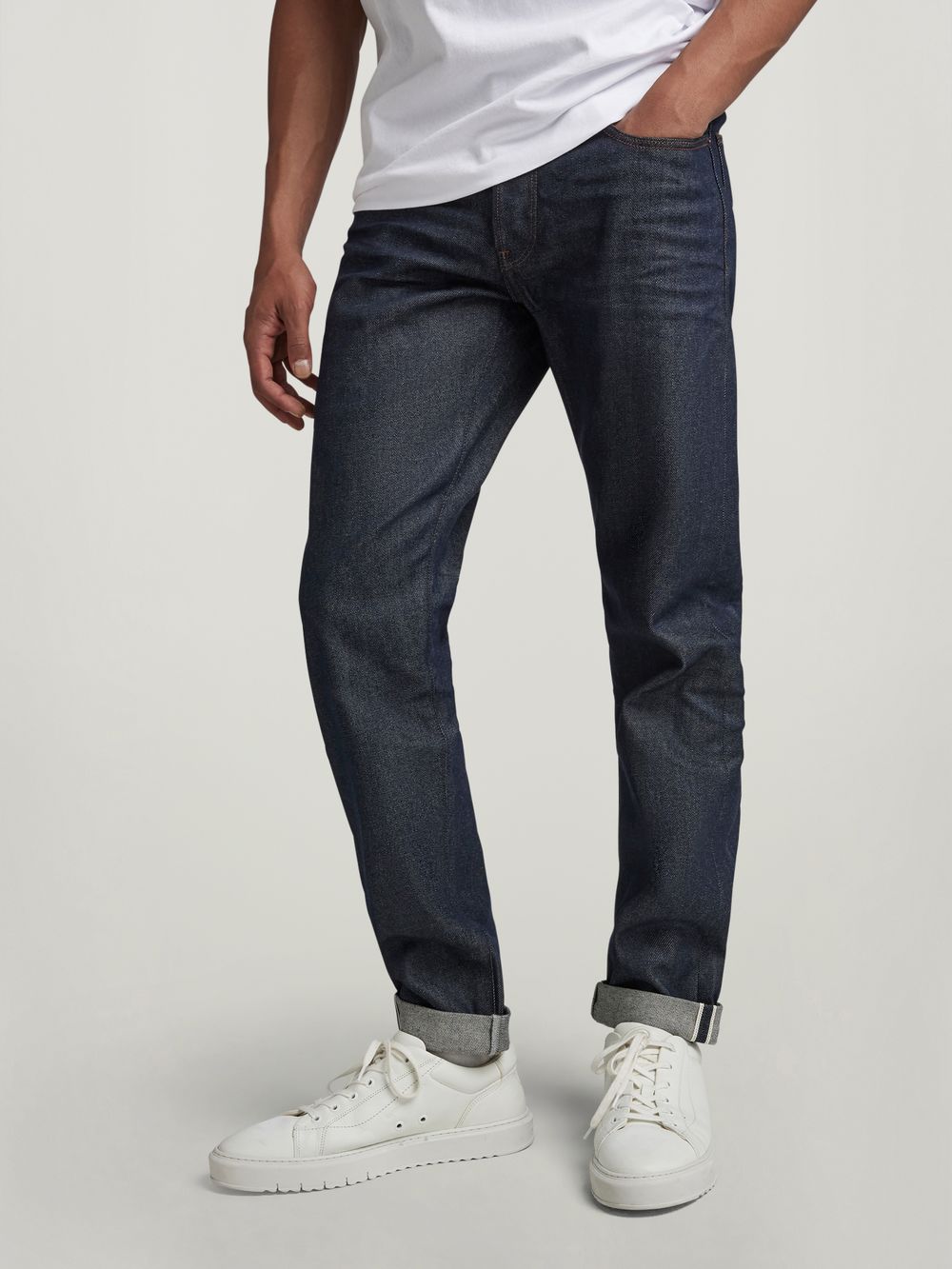 Premium 3301 Slim Selvedge Jeans Dark blue G STAR AU