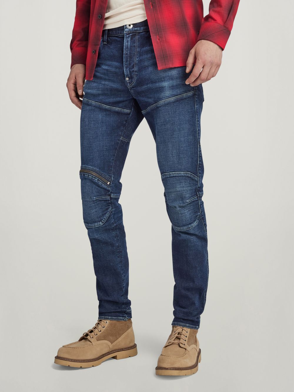 5620 3D Zip Knee Skinny Jeans Dark blue G STAR AU