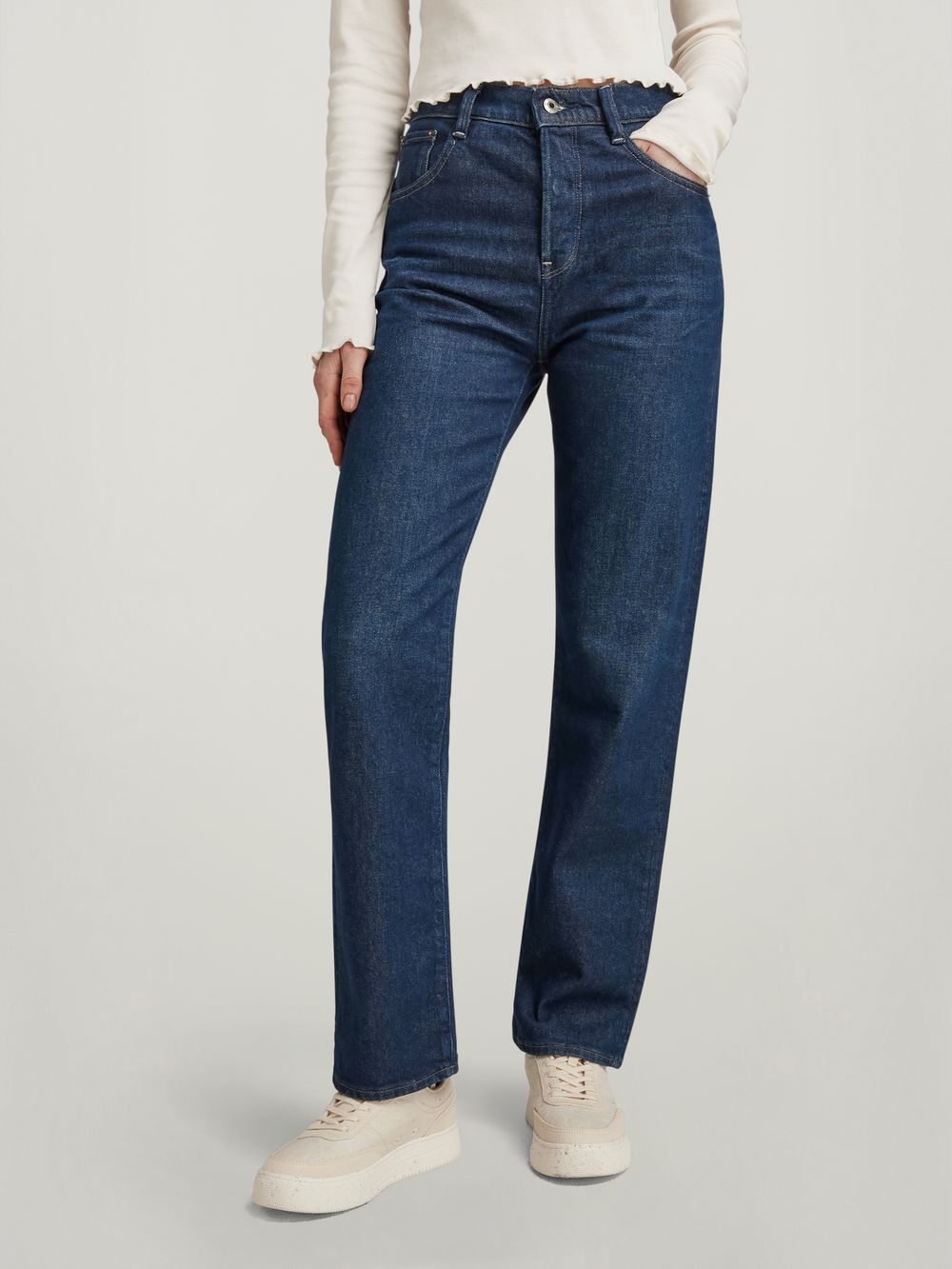 爆売り！ Viktoria High US G-STAR® | blue Dark | Jeans Straight パンツ