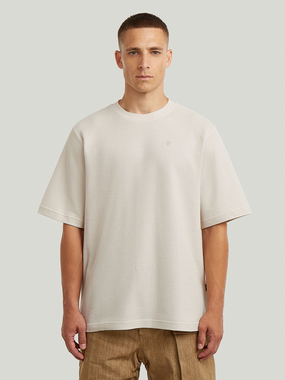 Structured Chest Logo T-Shirt | White | G-STAR® US