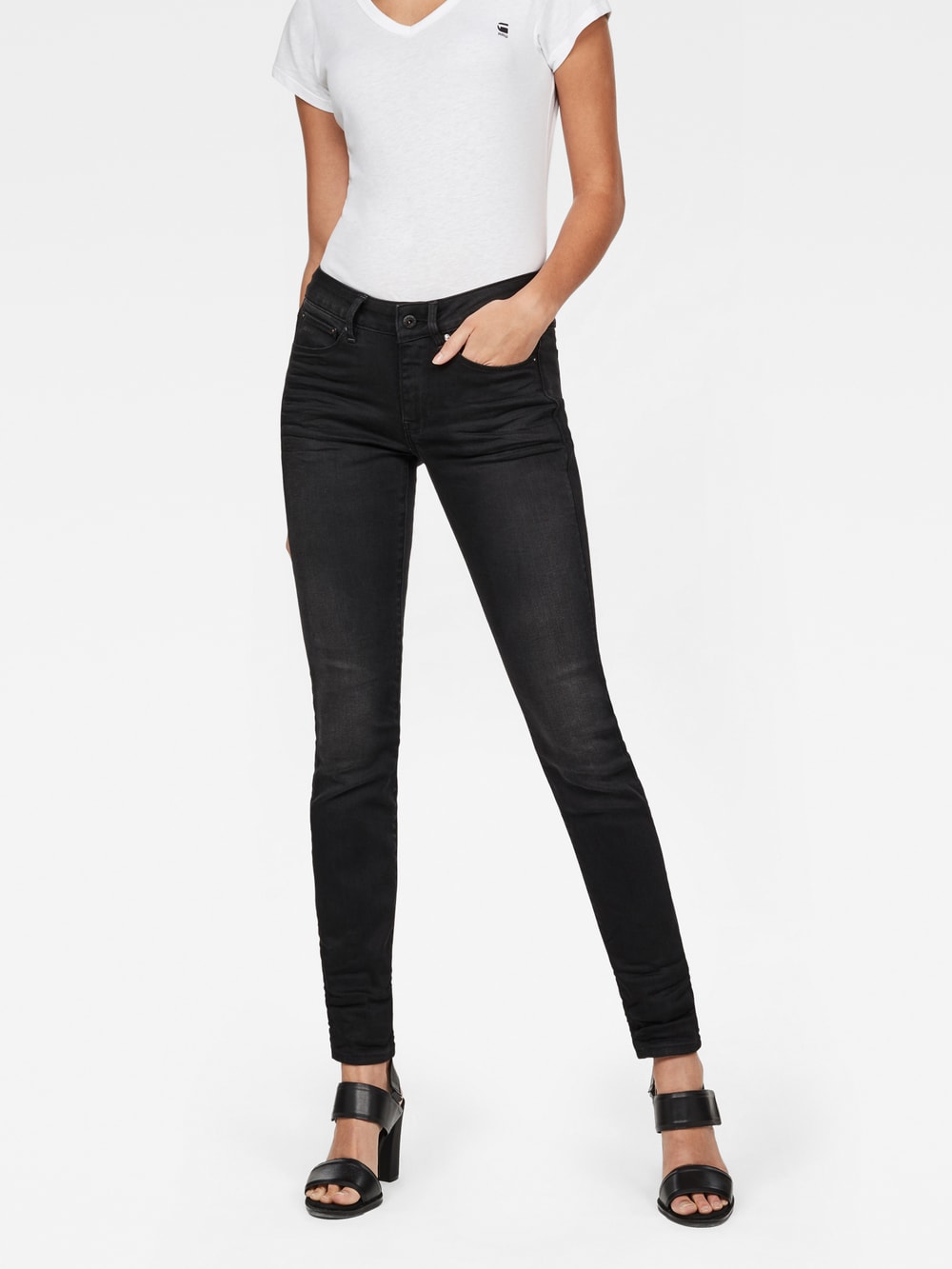 【送料込】 g-star-3301-contour-skinny- パンツ