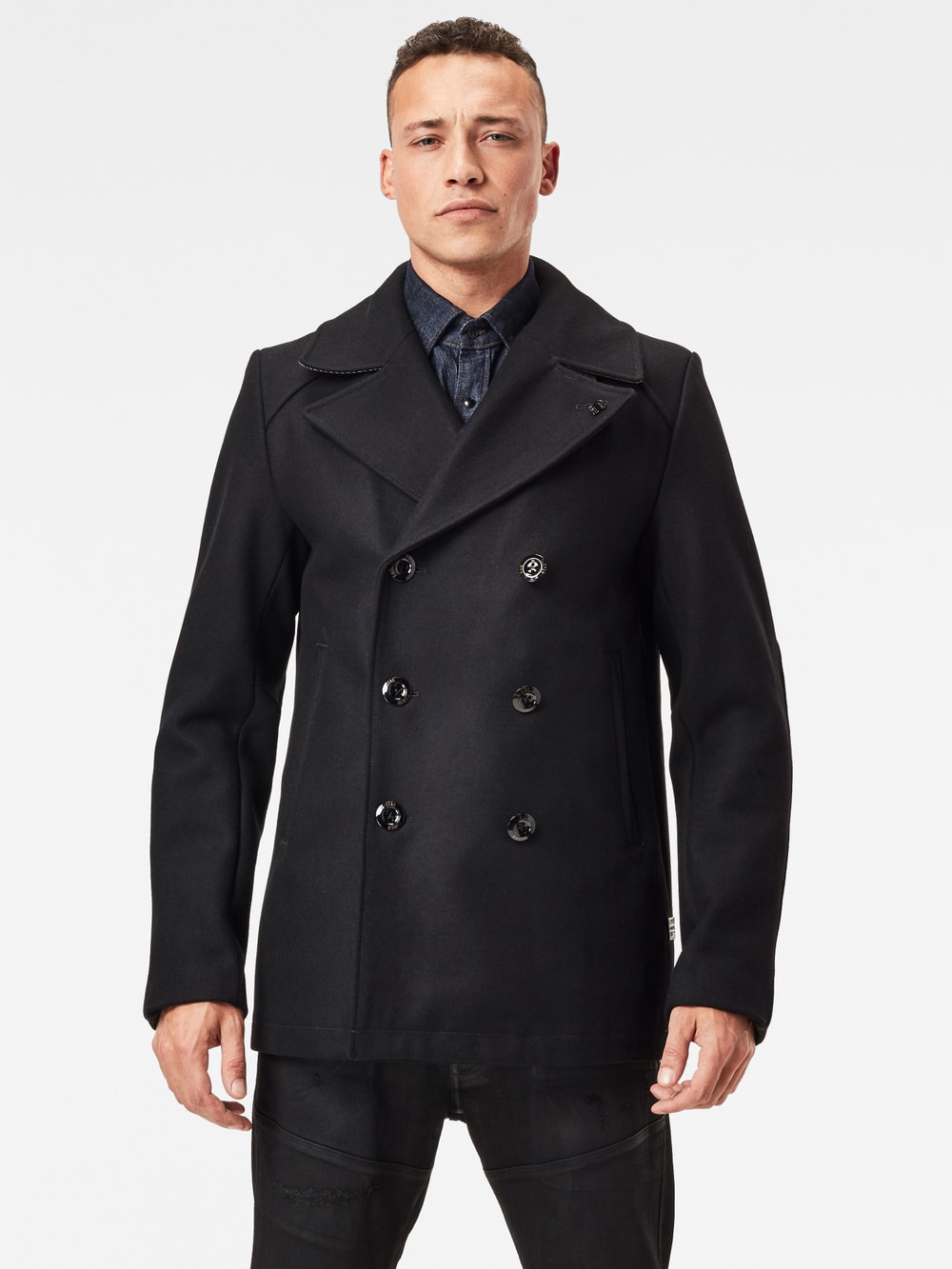 Wool Peacoat | Dark blue | G-STAR® ZA