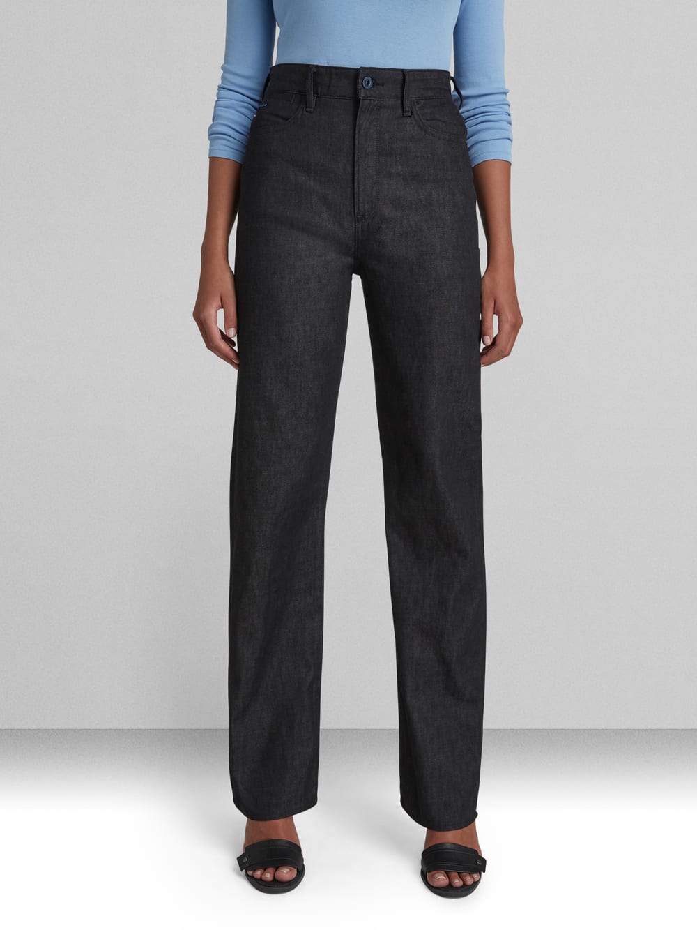Tedie Ultra High Straight Jeans | Black | G-STAR® US