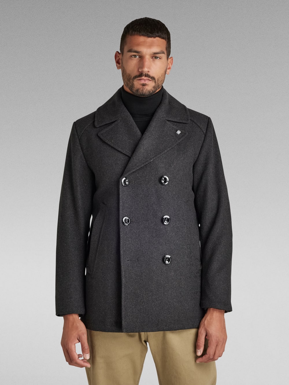 【代引可】 Wool Peacoat CA G-STAR® | Black | ジャケット・アウター