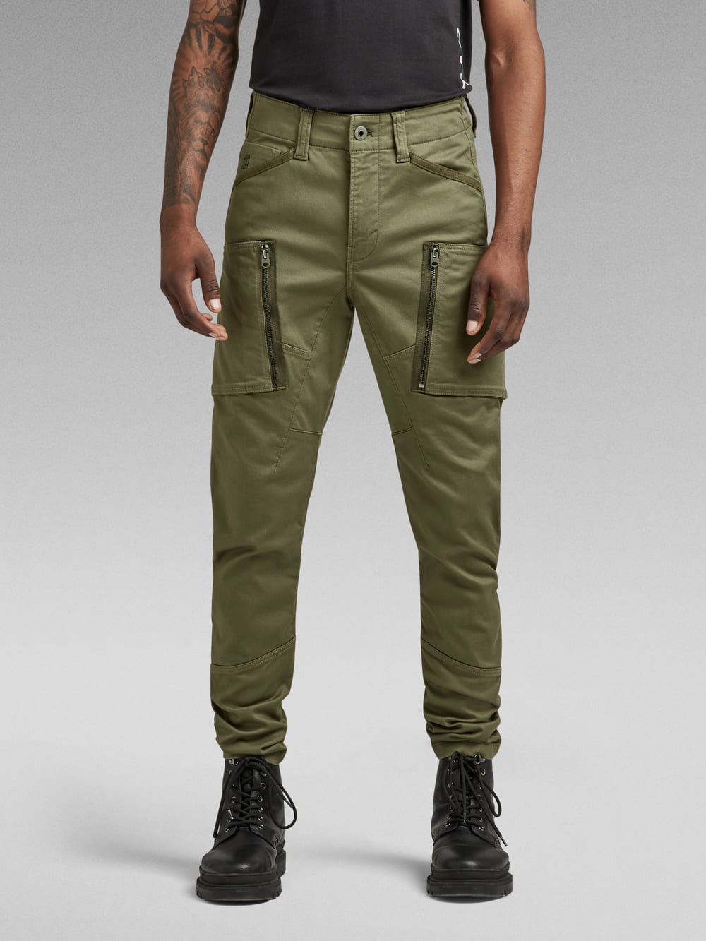 Zip Pocket 3D Skinny Cargo Pants | Medium blue | G-STAR® US