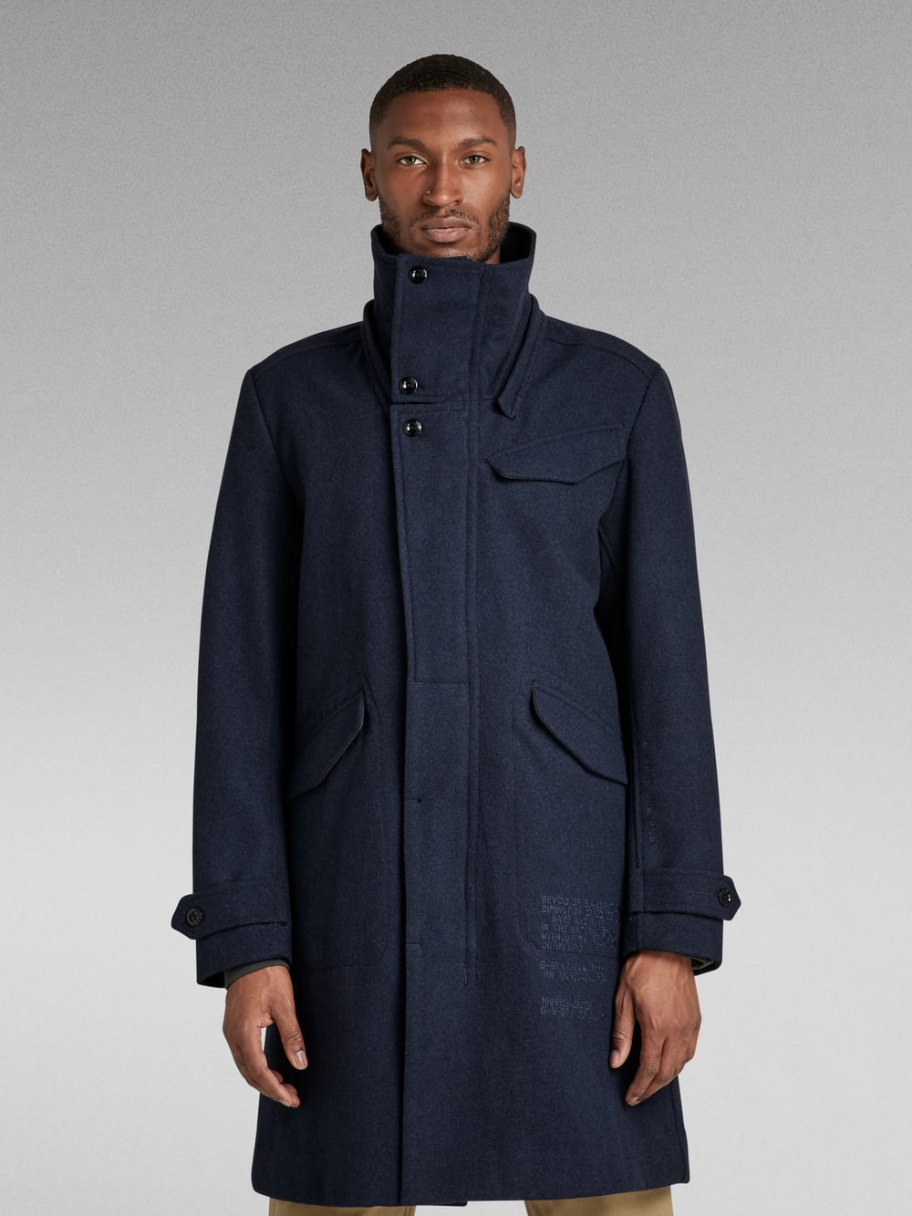 Unisex Double Breasted Wool Coat | Black | G-STAR® US