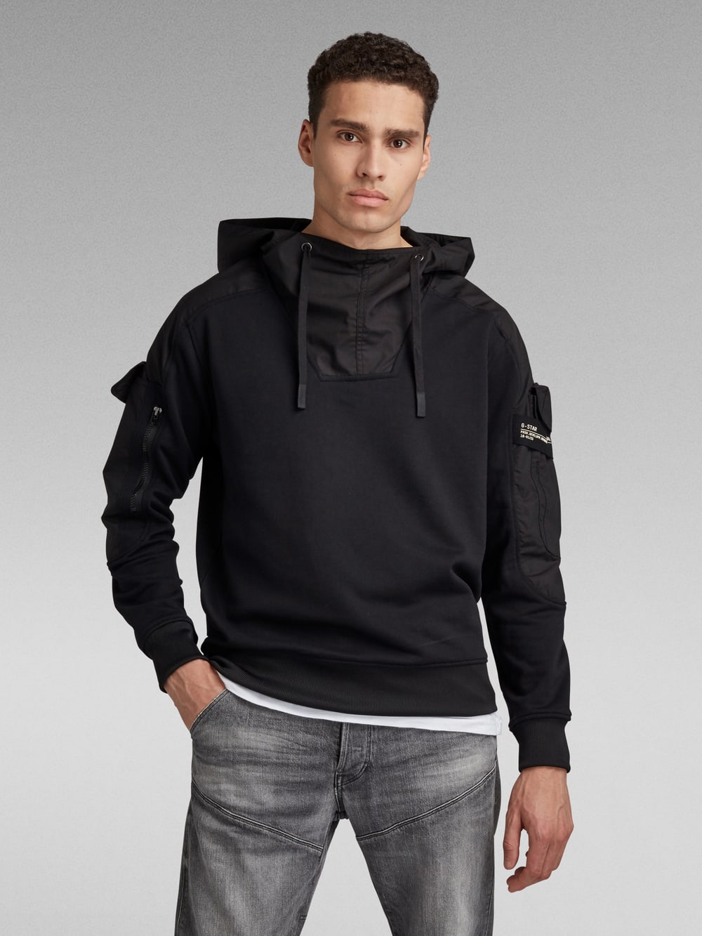 Premium Core Zip Thru Hoodie | ブラック | G-STAR® JP