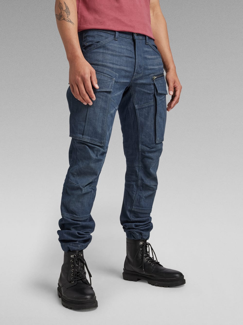 Rovic Zip 3D Regular Tapered Pants Dark blue G STAR TW