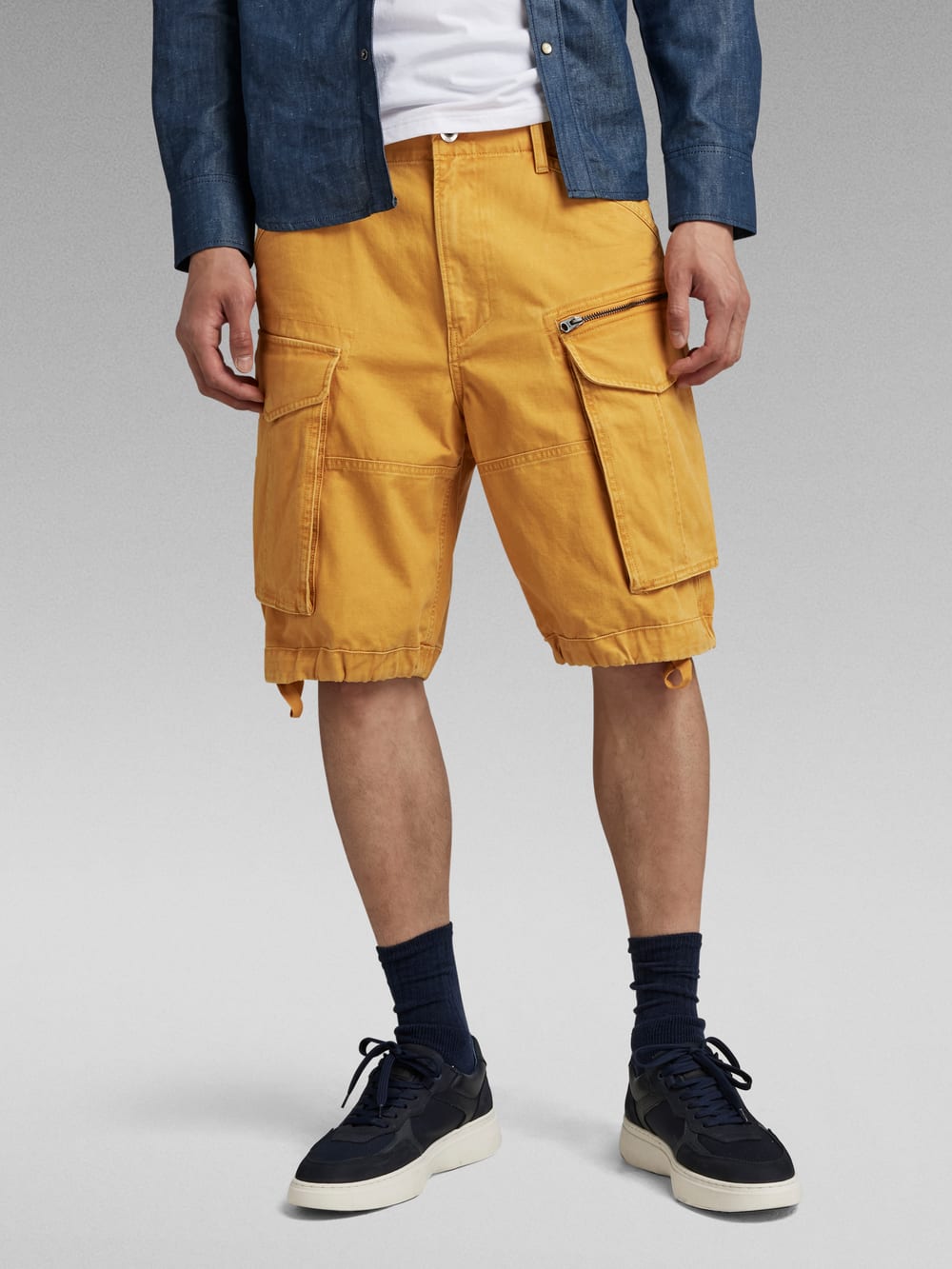Rovic Zip Relaxed Shorts Yellow G STAR TW