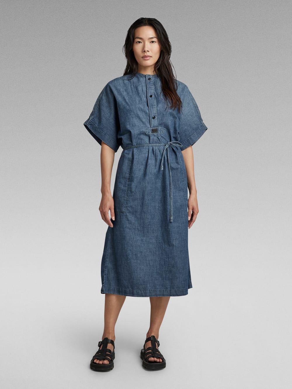 Anorak Tunic Dress | Dark blue | G-STAR® ZA