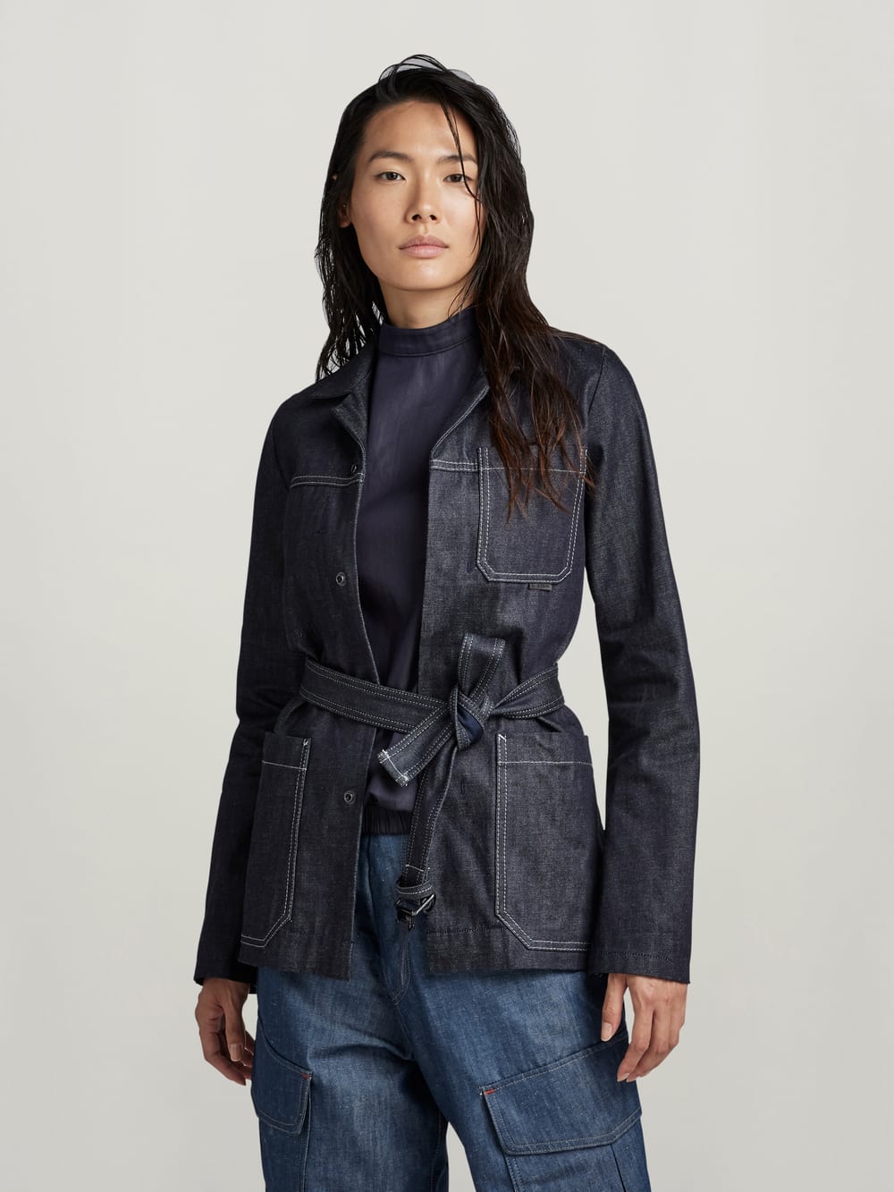 Women s Jean Jacket Cropped Denim Jacket G Star RAW DE