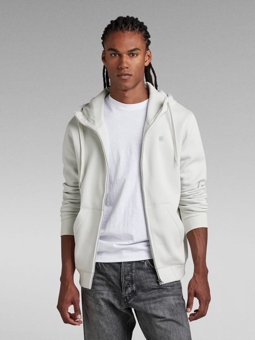 Sweats à Capuche Homme G-Star Homme Sweat À Capuche Premium Core, Beige (eggnog D16121 Pull Homme