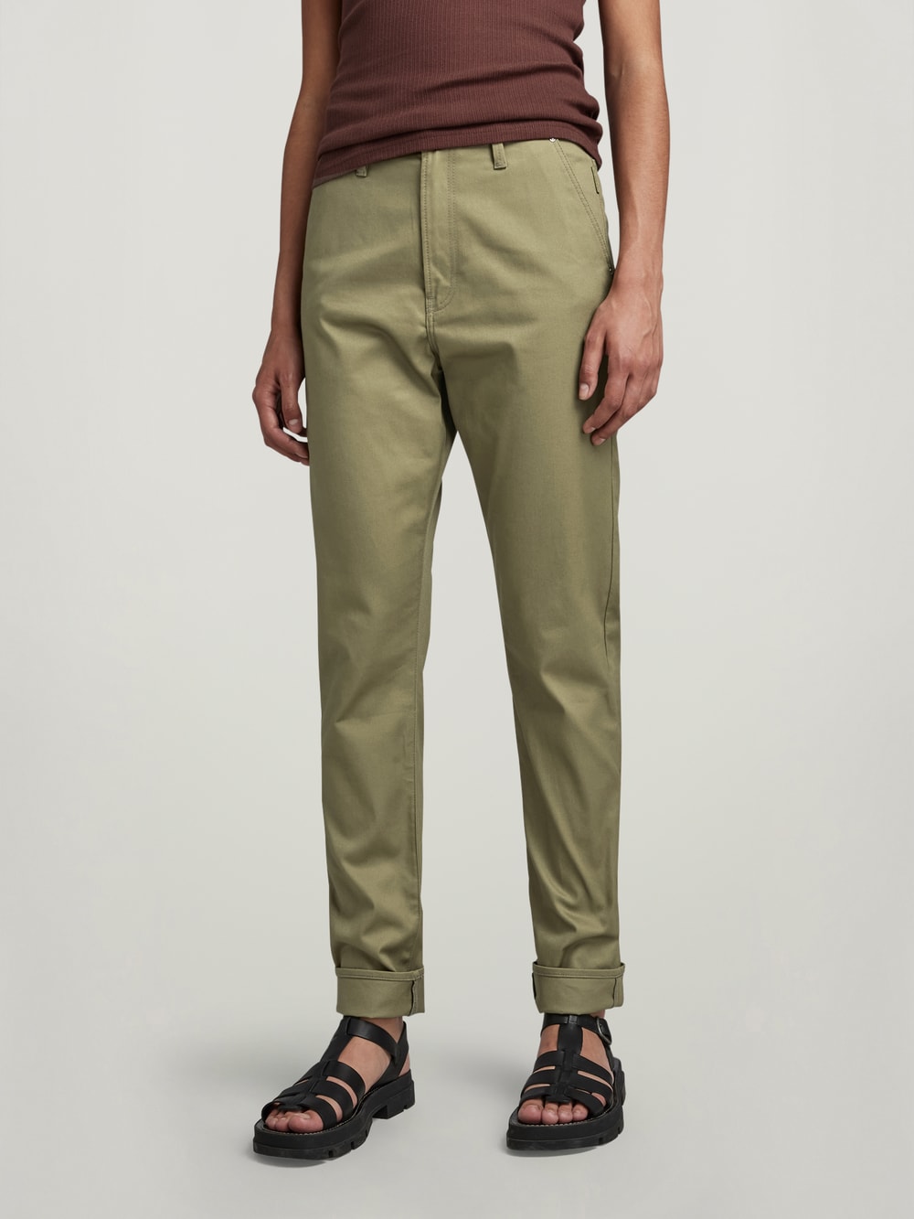 Women s Chino Trousers Slim High Waist Chinos G Star RAW GB