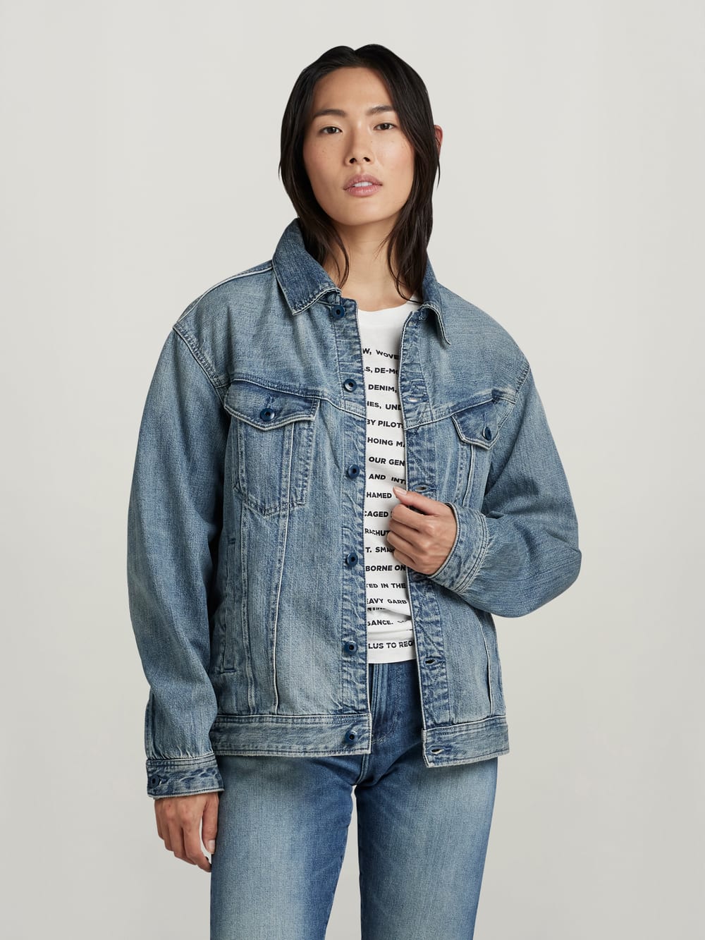 G star raw denim jacket womens best sale