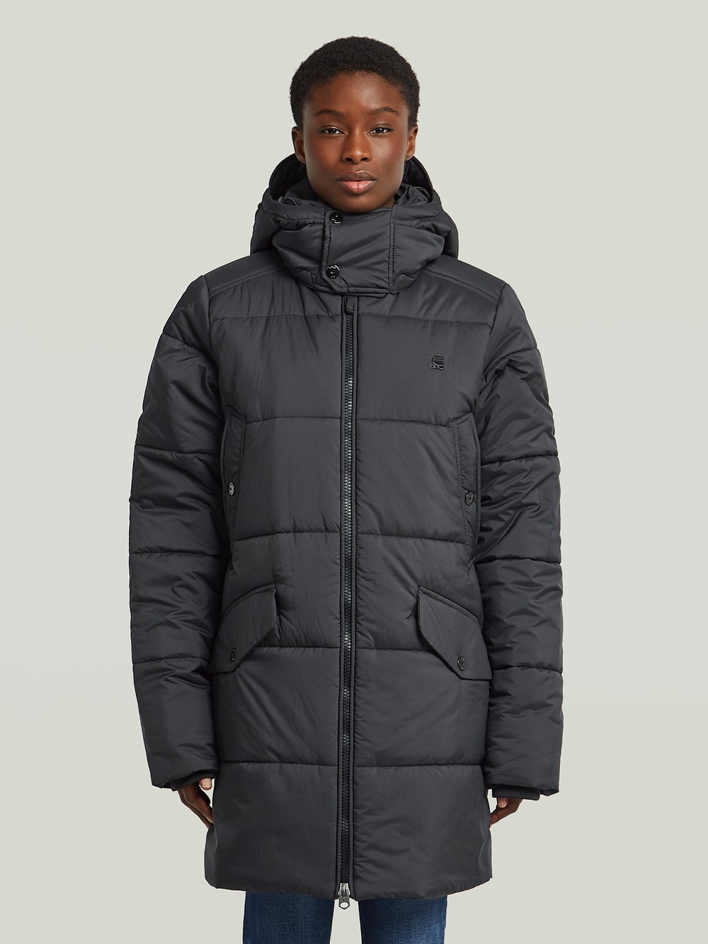 Vmhappy long down jacket store