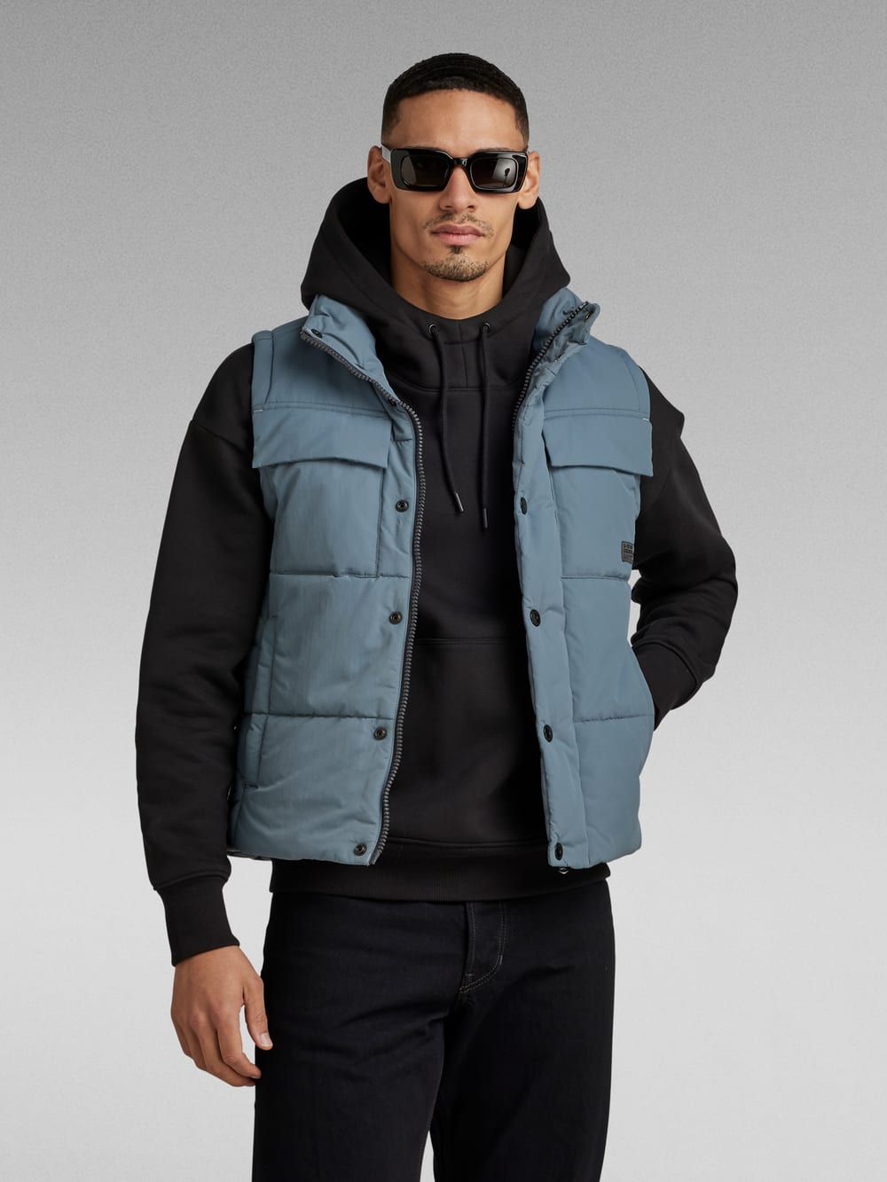 Men s Puffer Quilted Vests G Star RAW CA