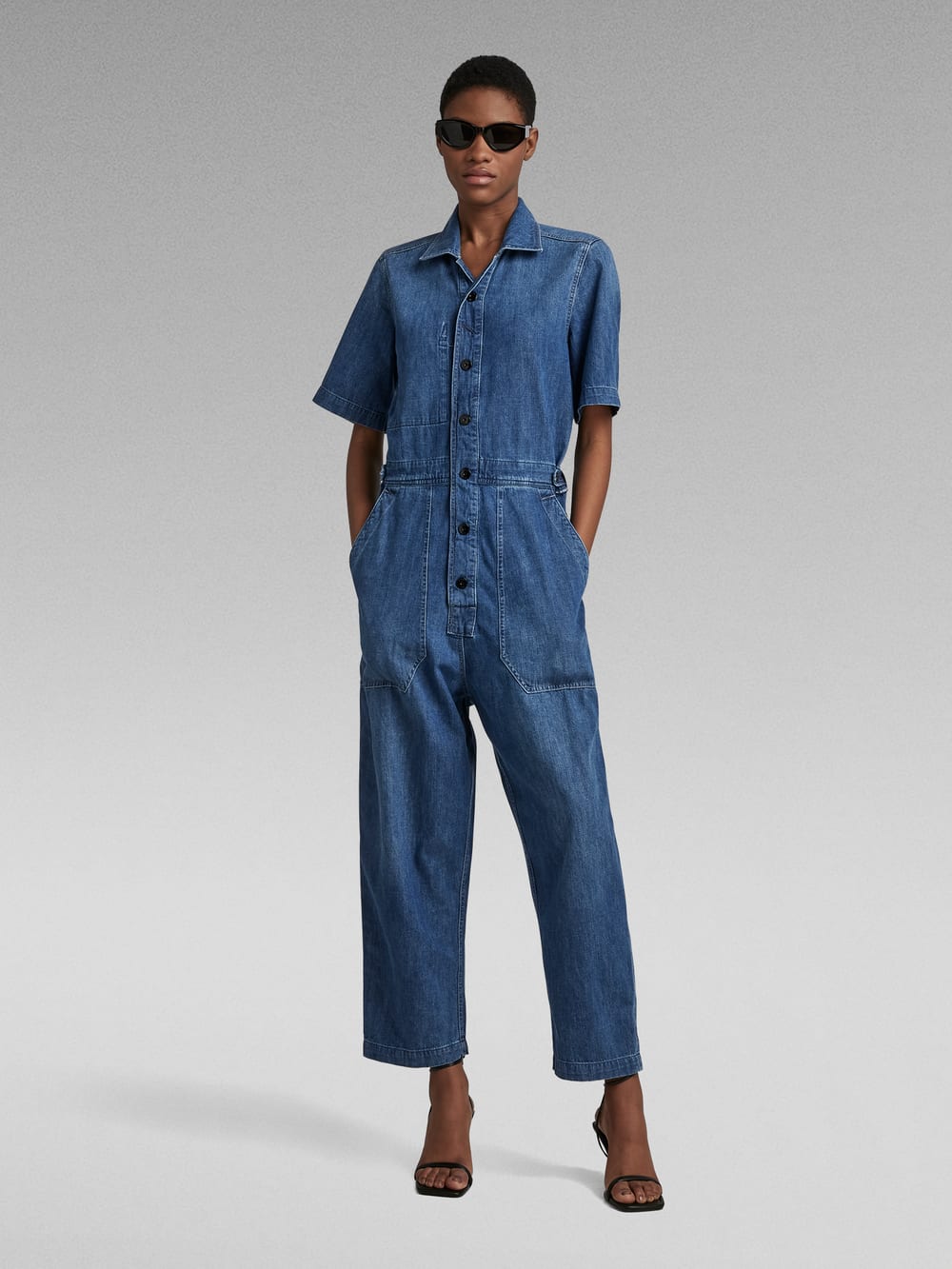 G star raw denim jumpsuit best sale