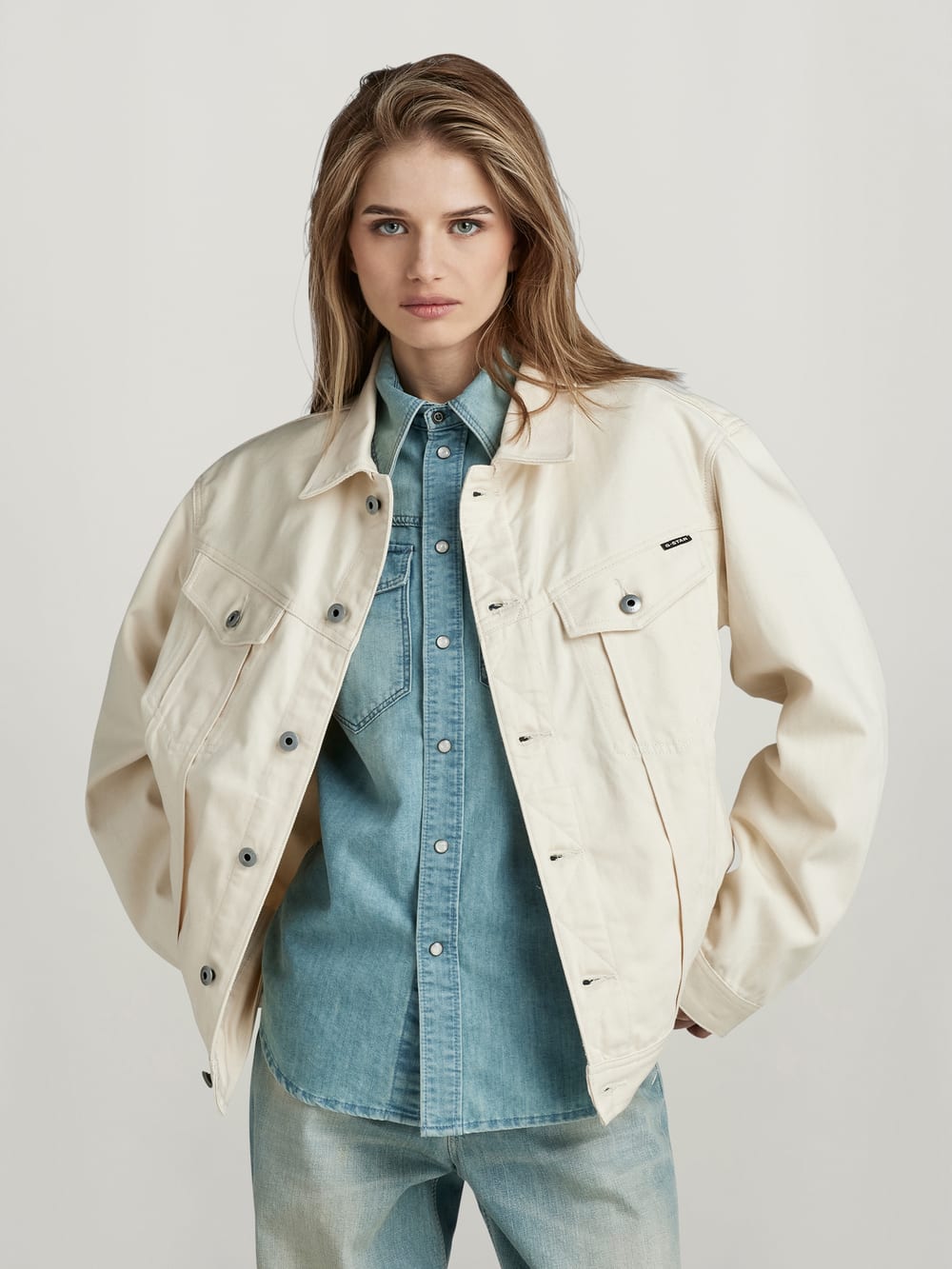 G star denim jacket womens top