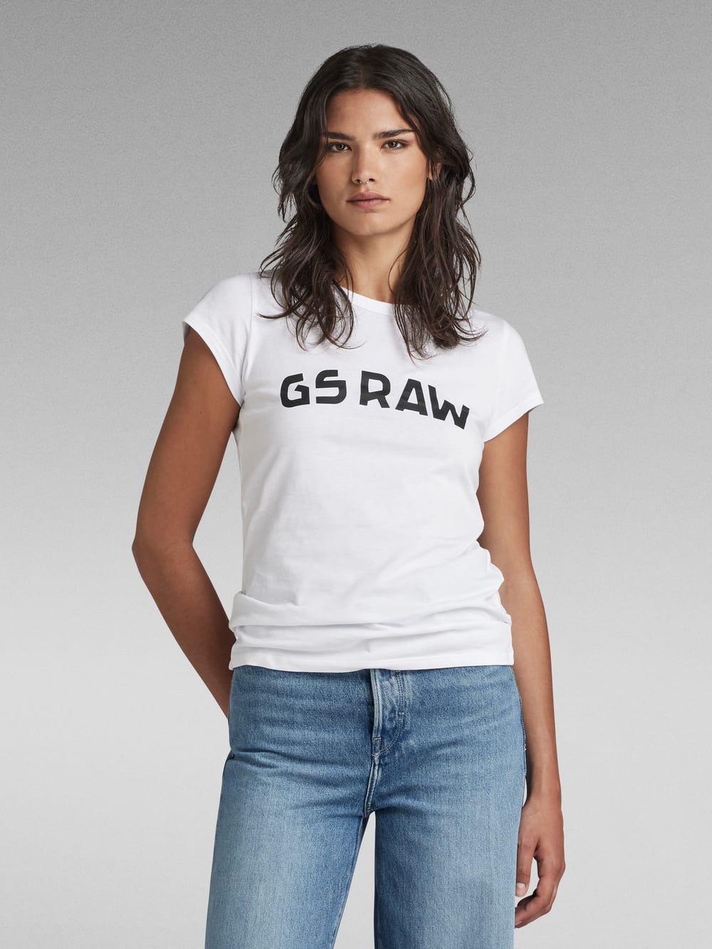 Rib Cap Sleeve T-Shirt | Light blue | G-STAR® US