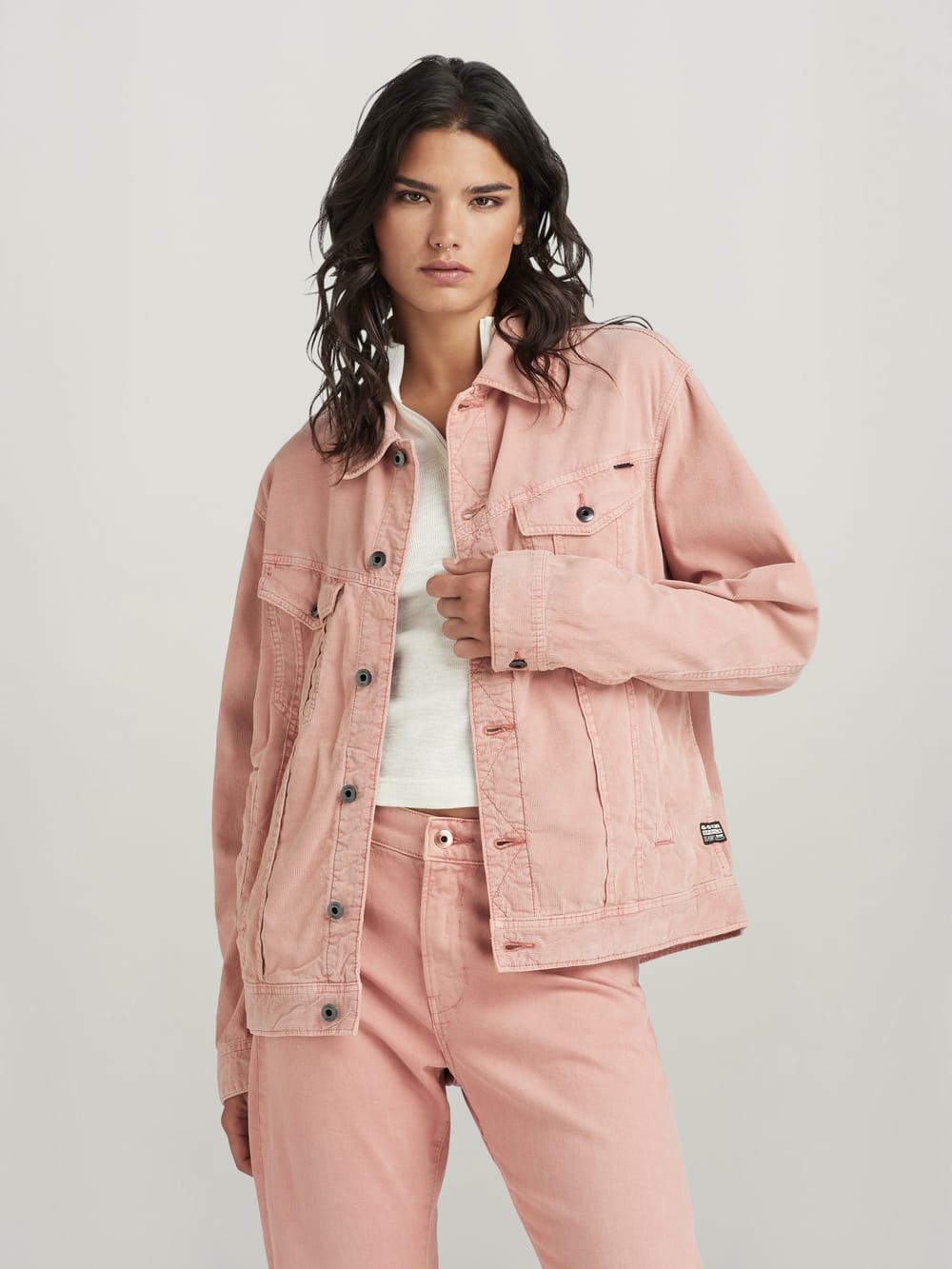 Oversized Western Jacket Evergreen Pink G STAR TW