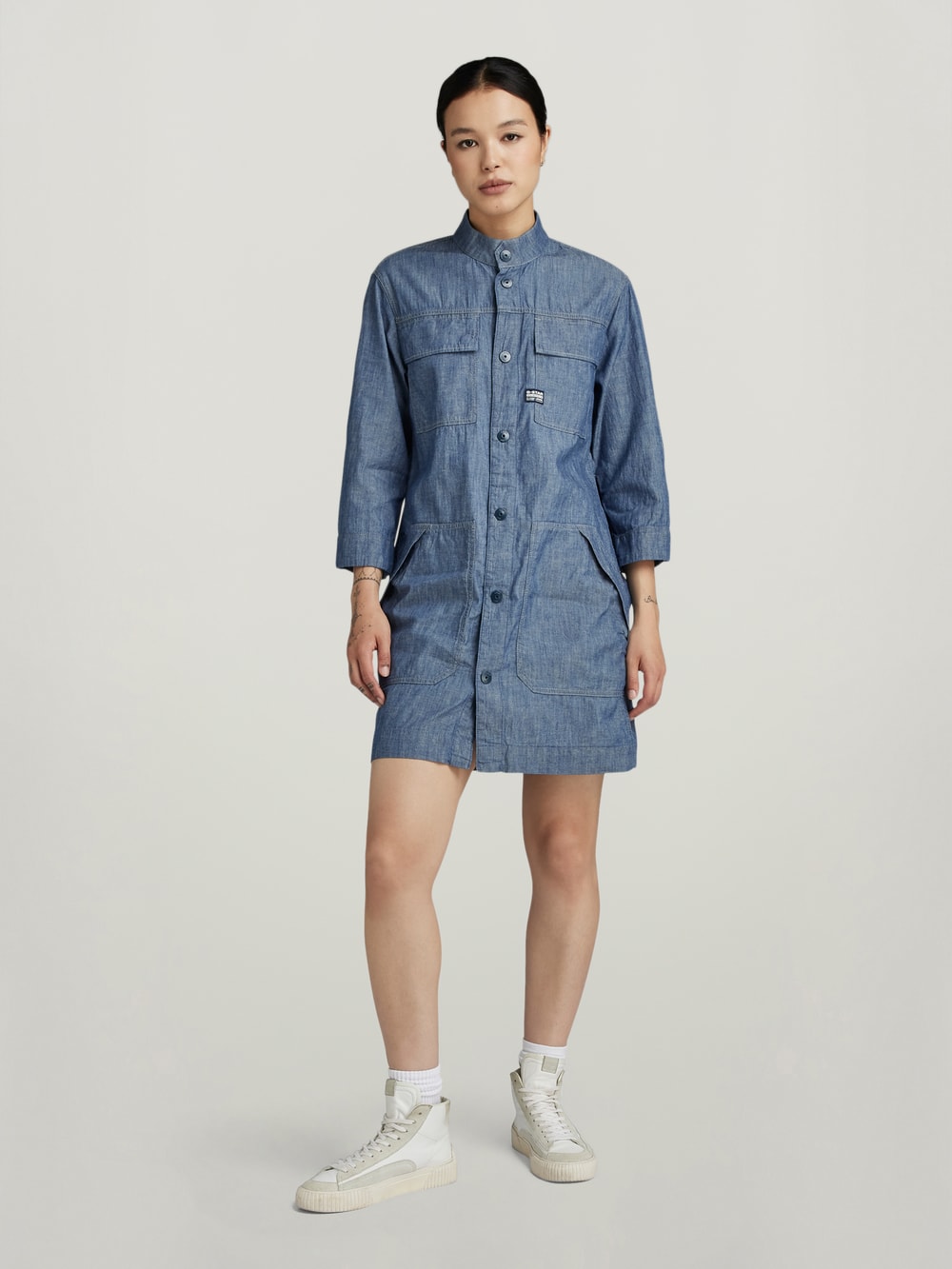 Robes en jean femme Robes chemise en jean G Star RAW CA
