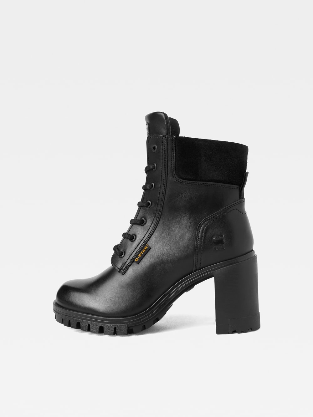 Kerllie II Mid Lace Leather Boots Black G STAR JP