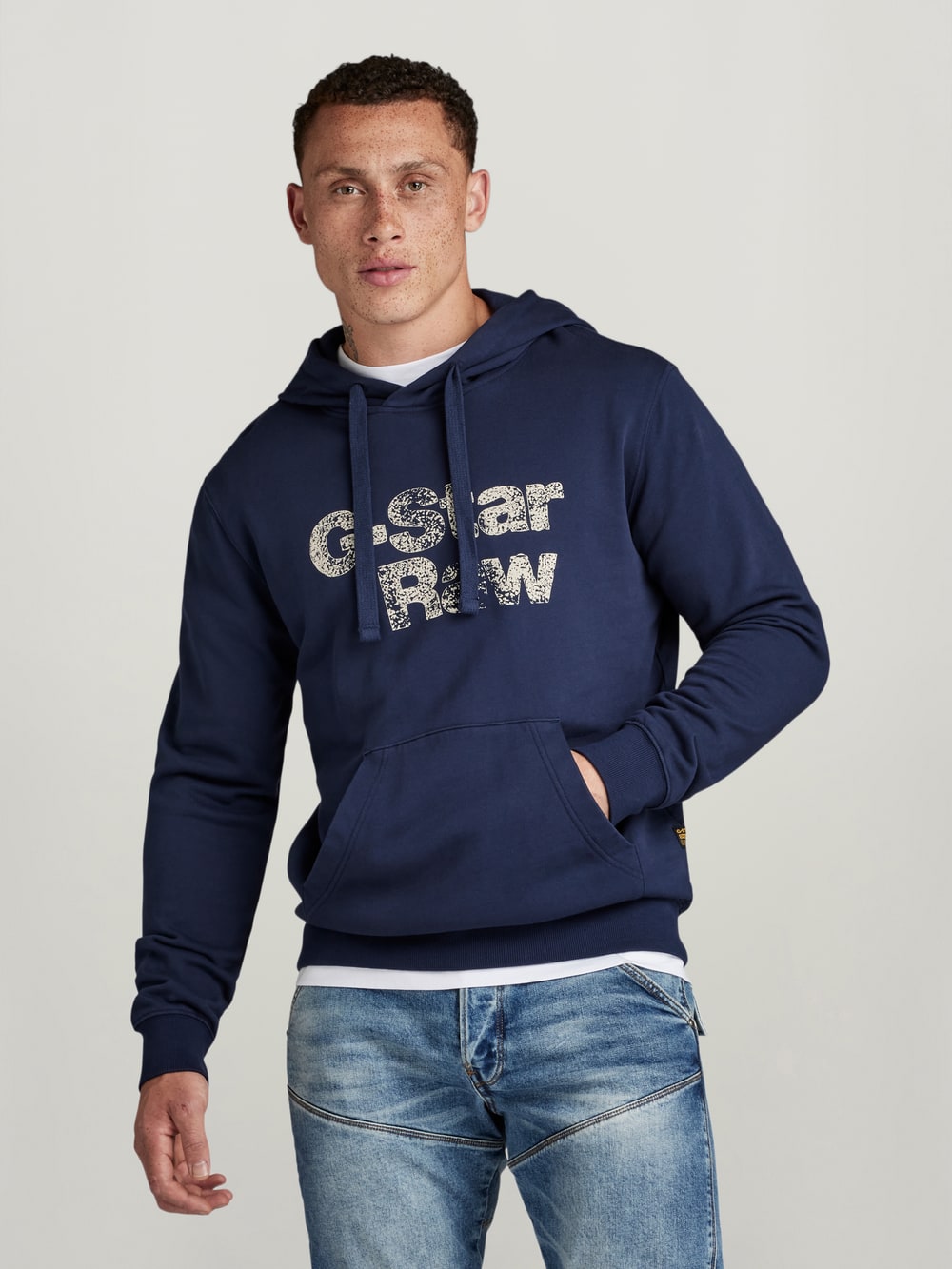 G star blue hoodie on sale