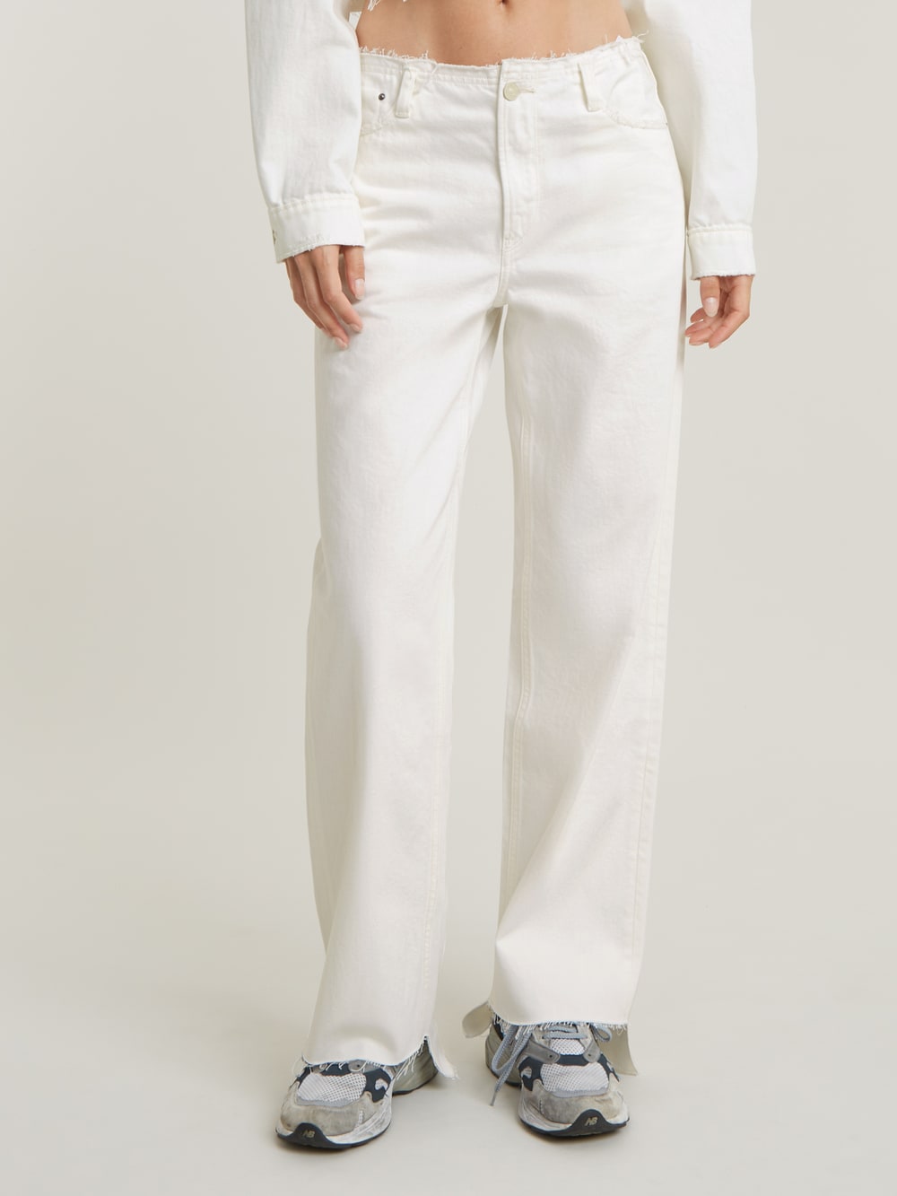 Judee Loose Cut Waistband Jeans | White | G-STAR® US