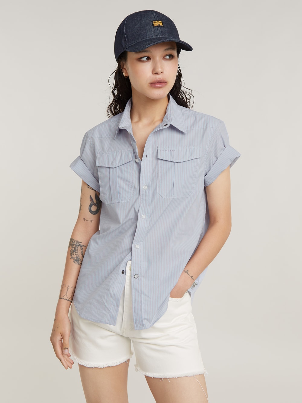 Women s Blouses Shirts Short Sleeve Shirts G Star RAW AU