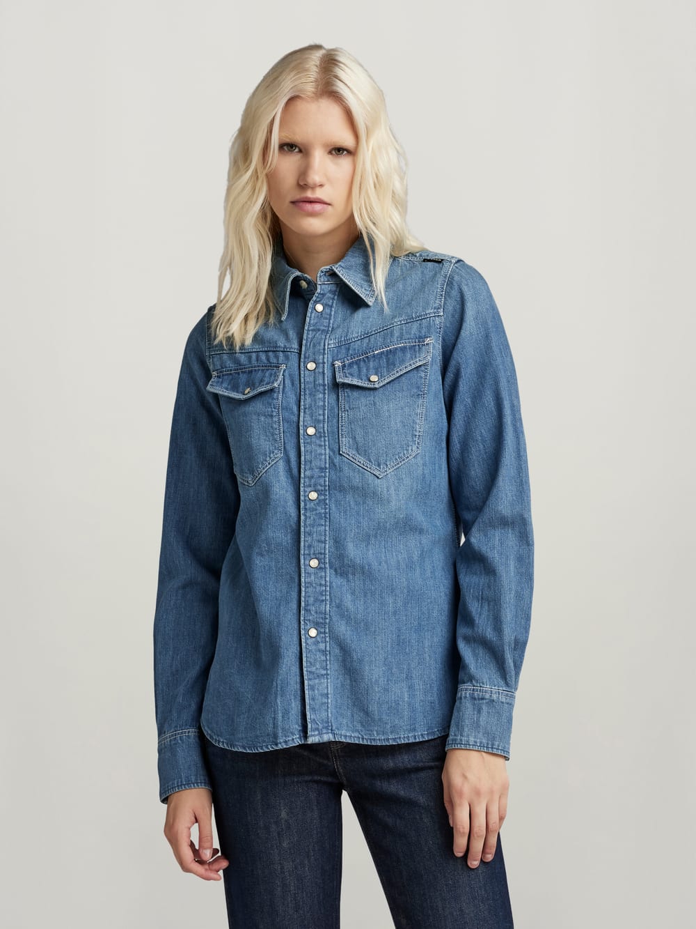 Denim shirts voor dames Oversized denim shirts G Star RAW NL