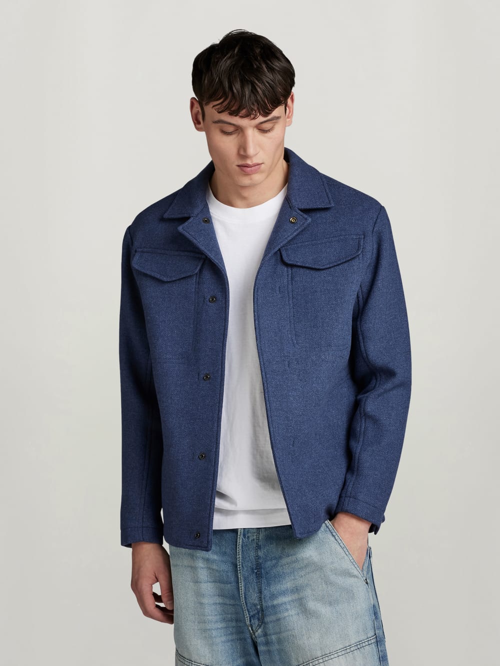 Chore Wool Jacket Medium blue G STAR CA