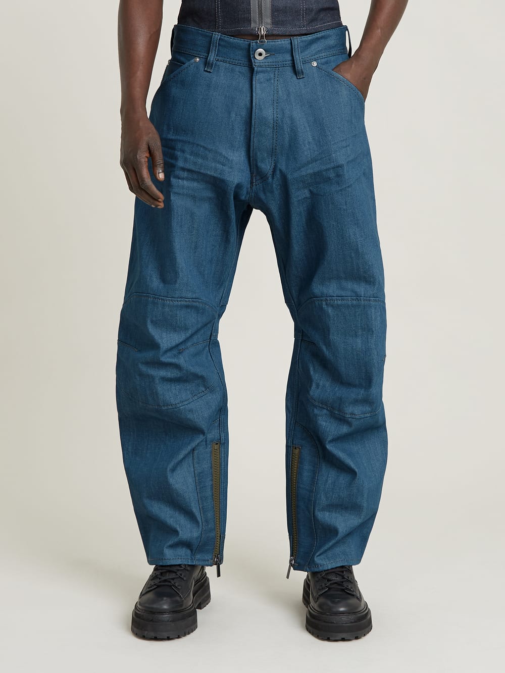 BB 5620 3D Wide Jeans Unisex | Dark blue | G-STAR® US