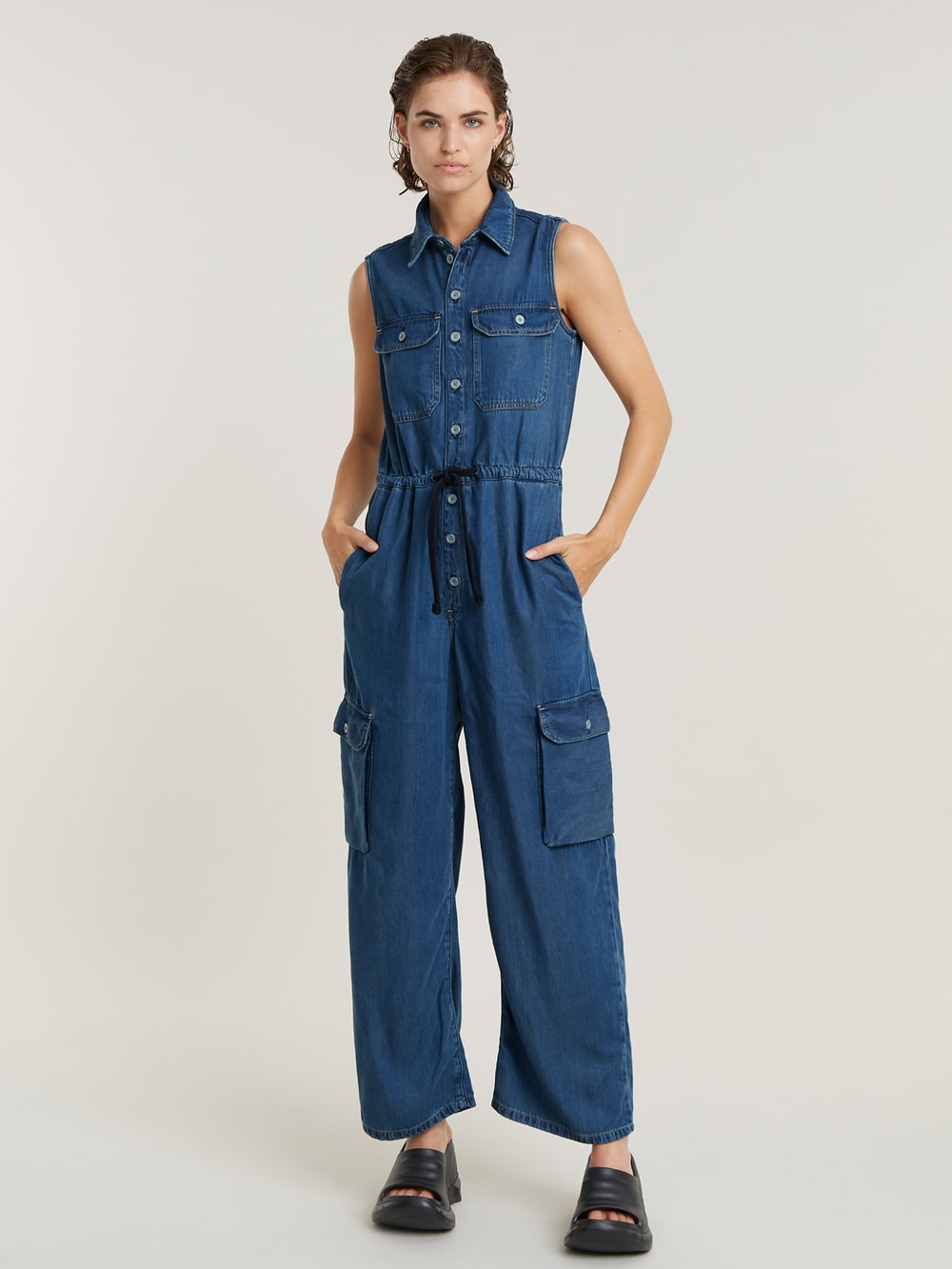 G star raw denim jumpsuit best sale