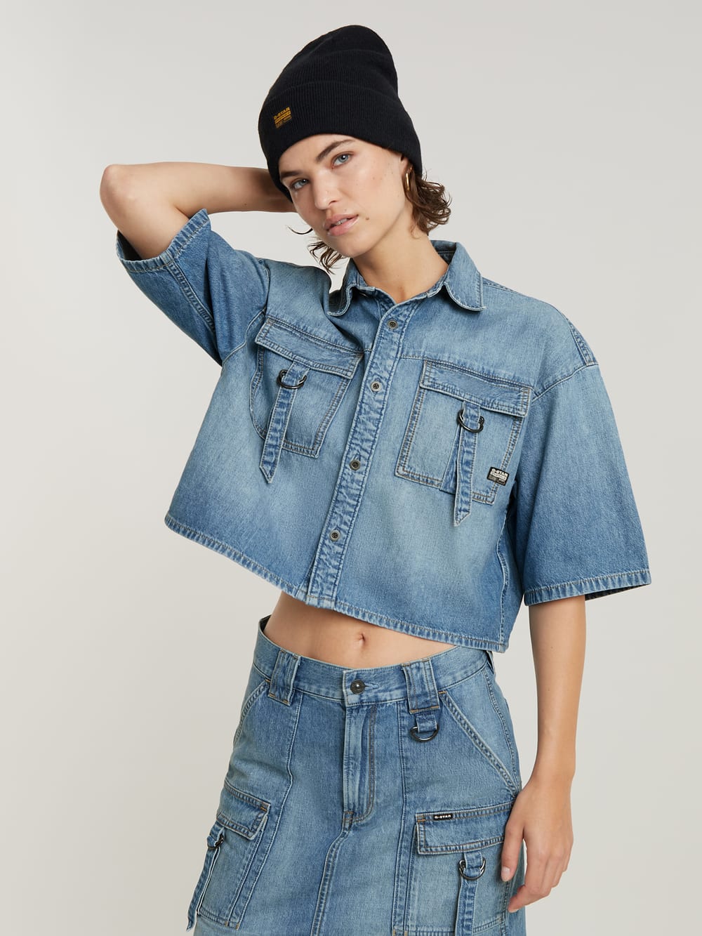 Women s Jean Jacket Cropped Denim Jacket G Star RAW CA