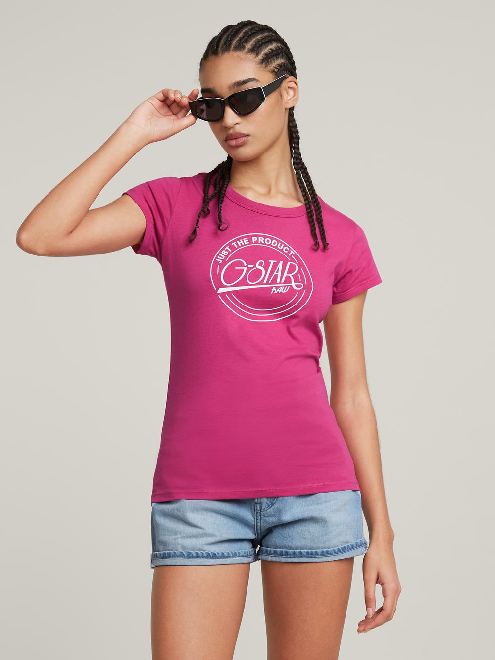Large Logo Top | Pink | G-STAR® US