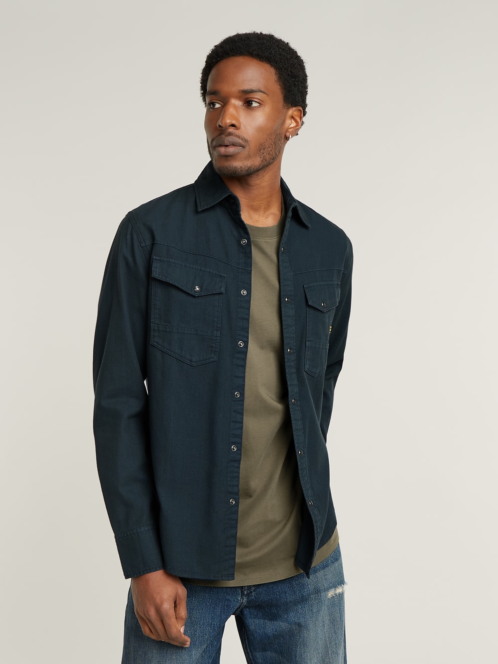 G-STAR DAKOTA JACKET - Veste En Jean - Wren/vert Foncé