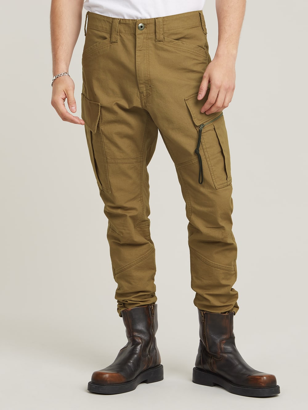 Zip Pocket 3D Skinny Cargo Pants 2.0 Brown G STAR AU