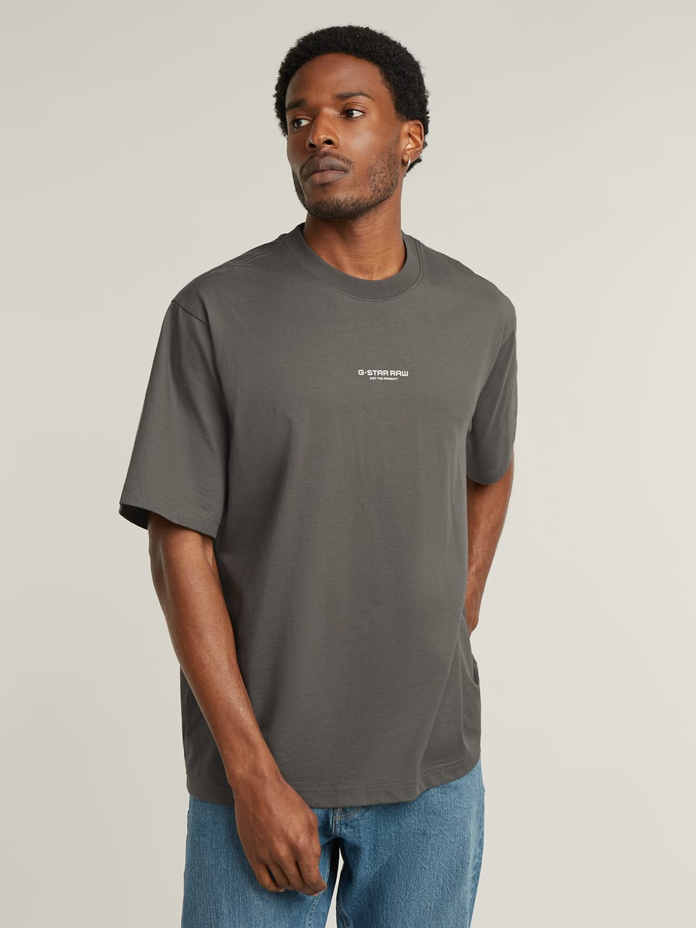 【受注生産品】 T-Shirt Boxy Chest Center | US G-STAR® | Grey トップス