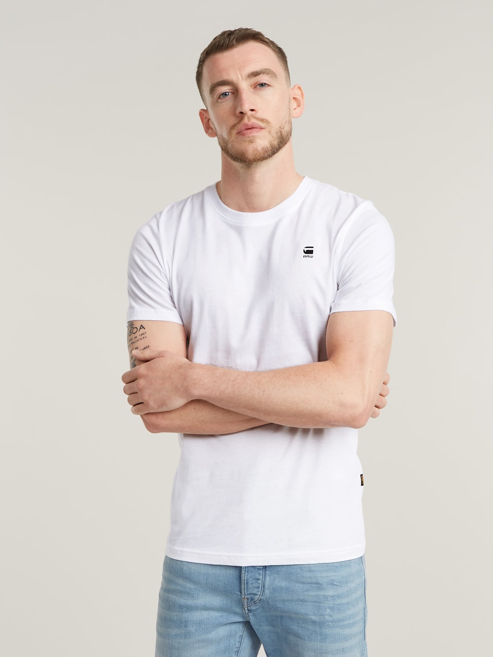 送料込★G-Star★D25481-C627 Tシャツ GRAW Slim T-Shirt | Weiß | G-STAR® DE