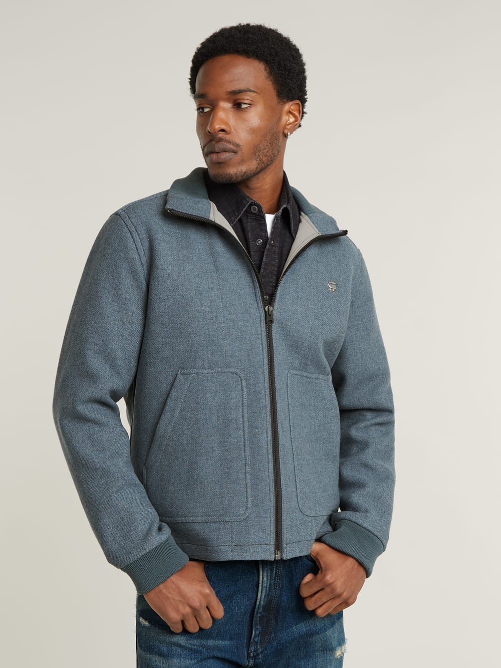 Wool sherpa jacket mens on sale