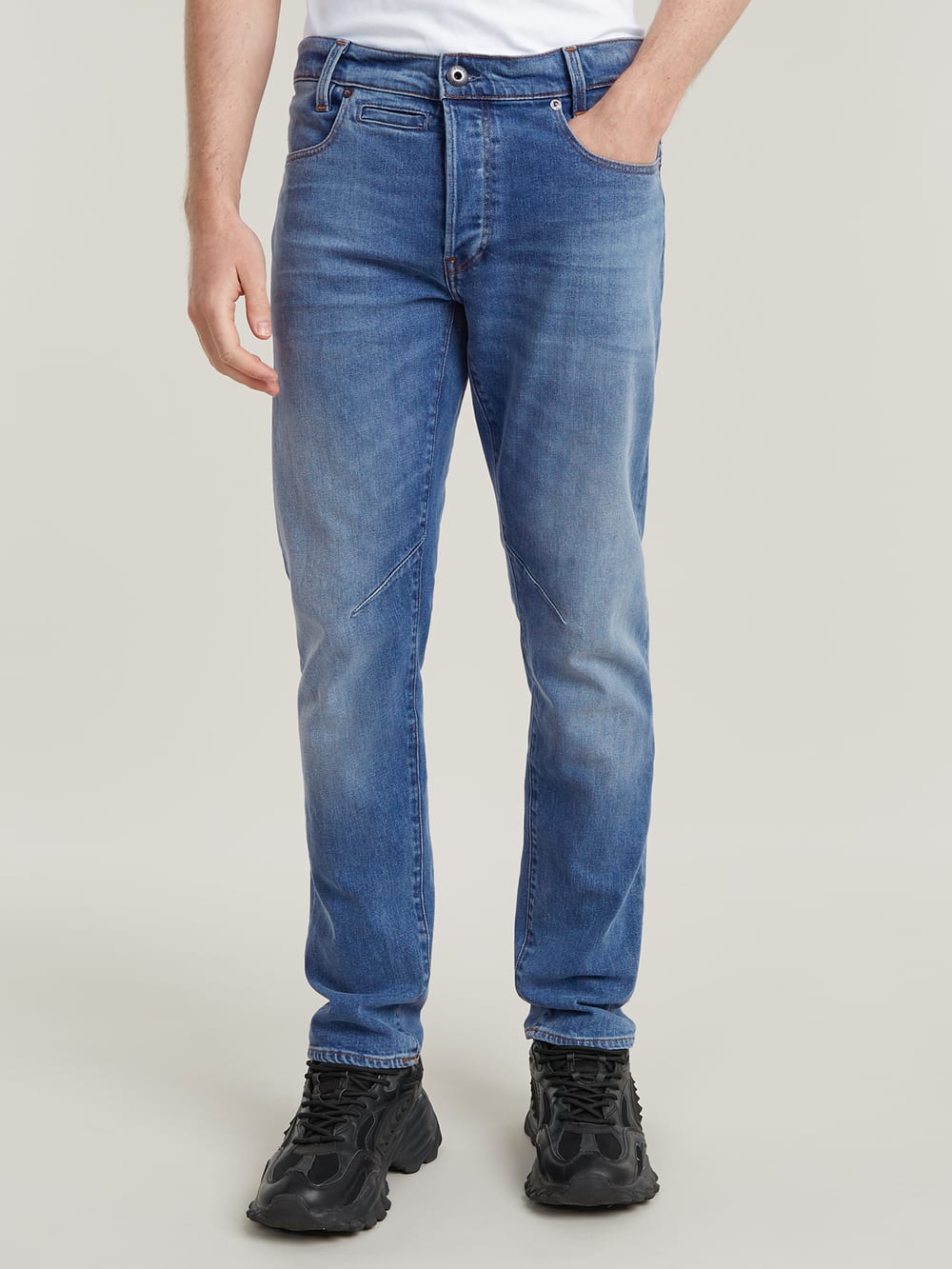 D-Staq 5-Pocket Slim Jeans | Medium blue | G-STAR® SG