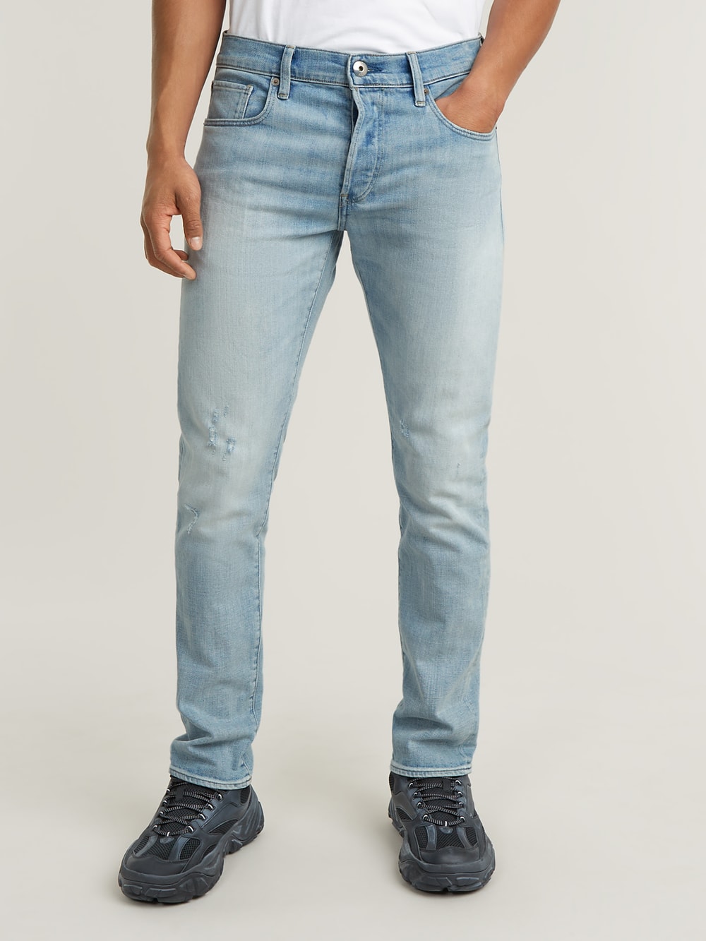Unisex 3301 Slim Shirt | Medium blue | G-STAR® CA