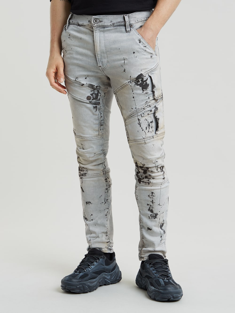 G star paint splatter jeans online