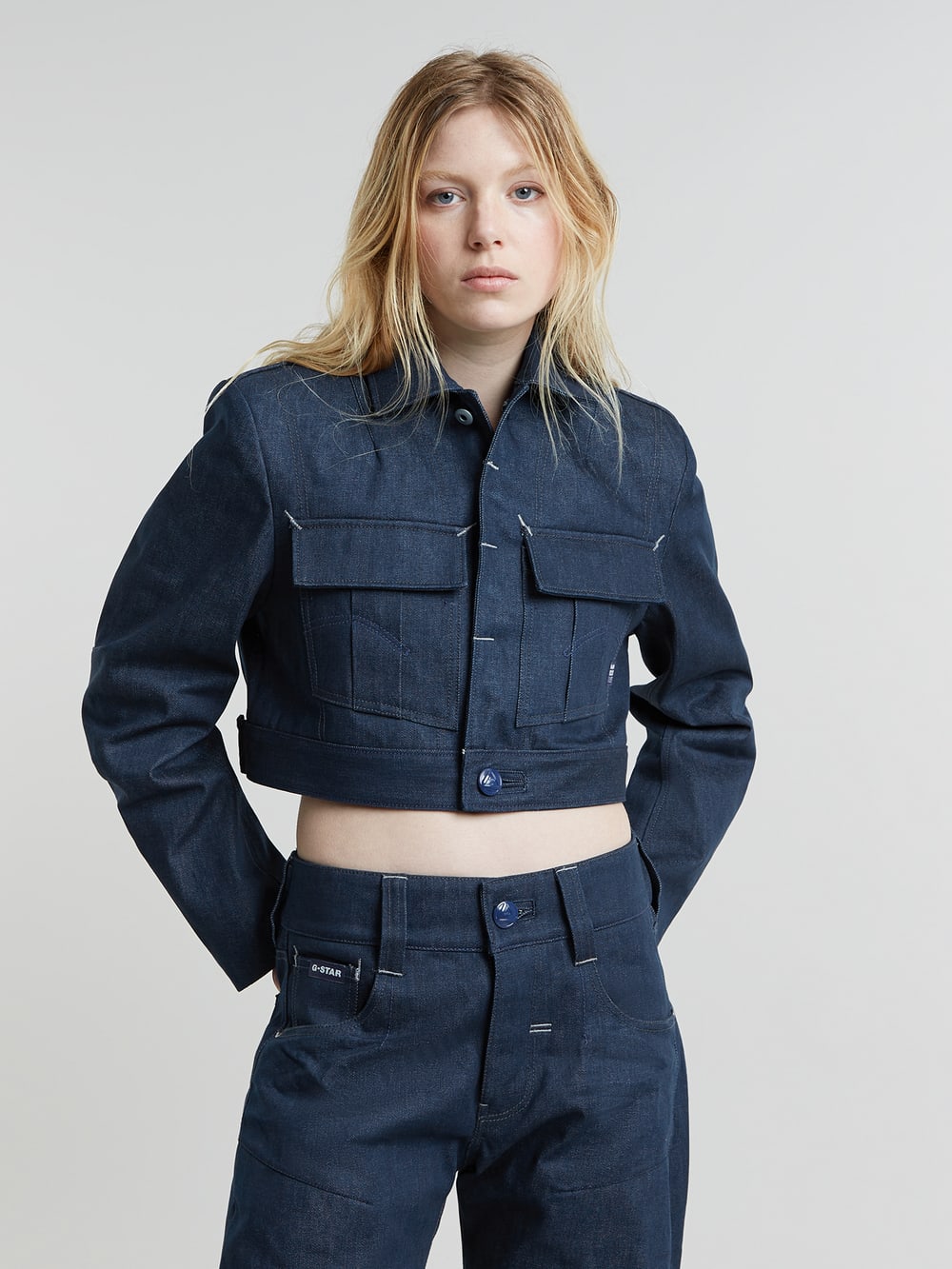 Veste en jean g star femme new arrivals