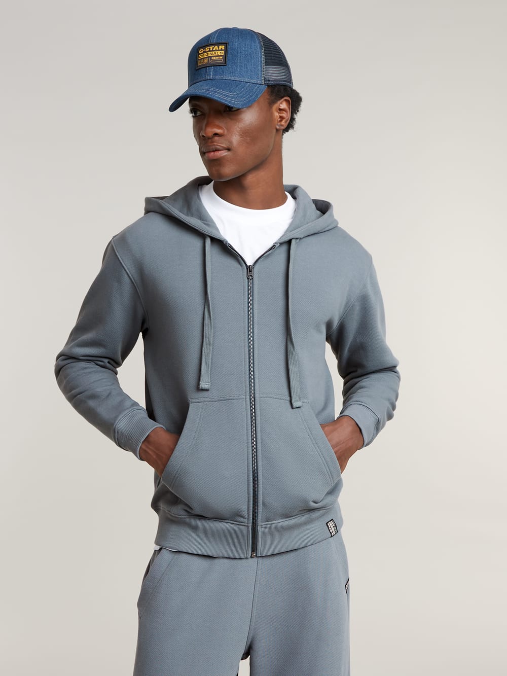Premium Core Zip Thru Hoodie | ブラック | G-STAR® JP